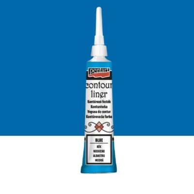 Pentart kontúrozó festék univerzális kék 20 ml