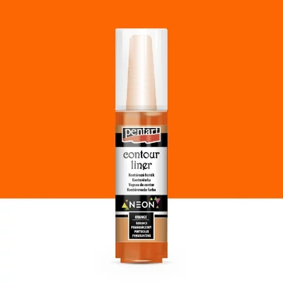 Pentart 3D kontúr neon narancs 30 ml