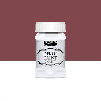 Pentart dekor soft krétafesték 100 ml burgundi vörös