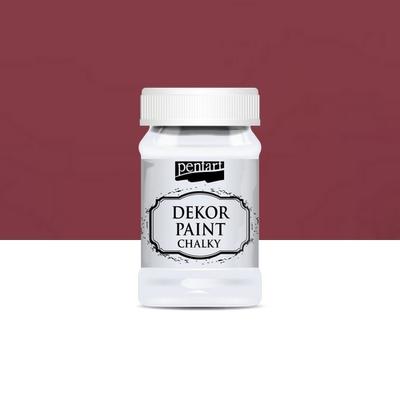 Pentart dekor soft krétafesték 100 ml kardinálpiros