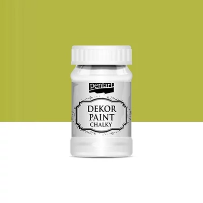 Pentart dekor soft krétafesték 100 ml sárgászöld