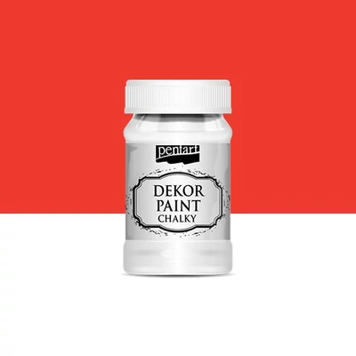 Pentart dekor soft krétafesték 100 ml piros