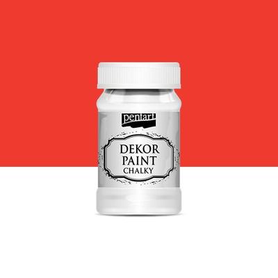 Pentart dekor soft krétafesték 100 ml piros