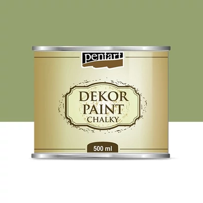 Pentart dekor soft krétafesték 500 ml olíva