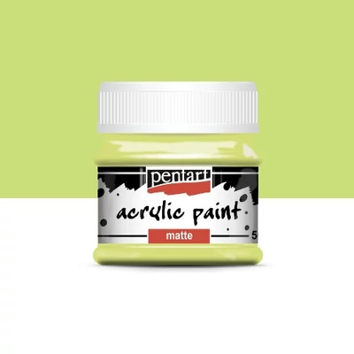 Pentart matt akrilfesték 50 ml limezöld