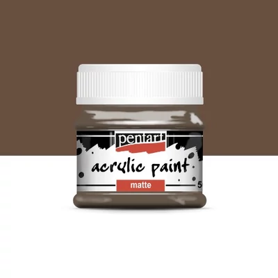 Pentart matt akrilfesték 50 ml földbarna
