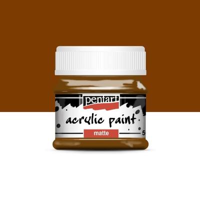 Pentart matt akrilfesték 50 ml gesztenye