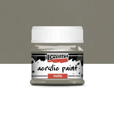 Pentart matt akrilfesték 50 ml iszapszürke