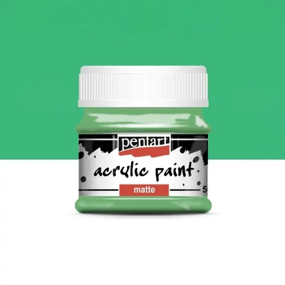 Pentart matt akrilfesték 50 ml papagájzöld