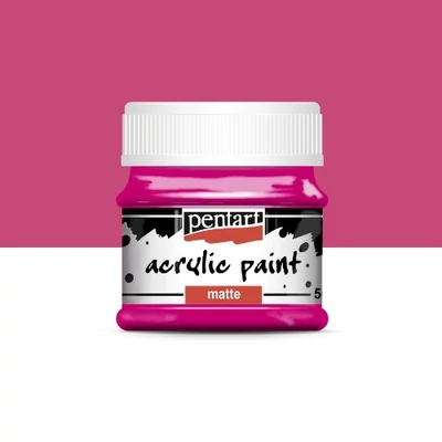 Pentart matt akrilfesték 50 ml magenta