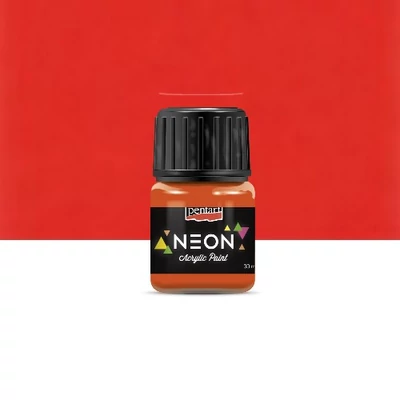 Pentart neon színű akrilfesték narancs 30 ml