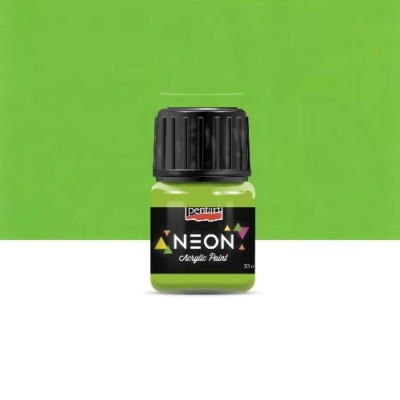Pentart neon színű akrilfesték zöld 30 ml