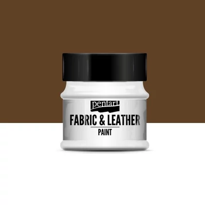 Pentart textil és bőrfesték sötétbarna 50 ml