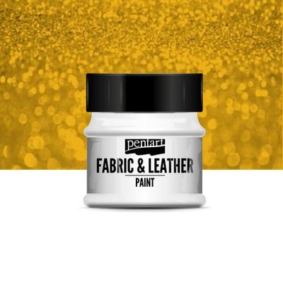 Pentart textil és bőrfesték csillogó arany 50 ml