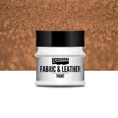 Pentart textil és bőrfesték csillogó bronz 50 ml