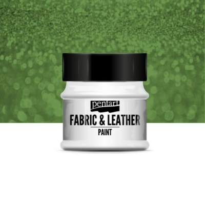 Pentart textil és bőrfesték csillogó zöld 50 ml