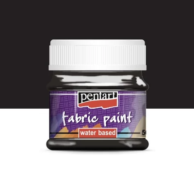 Pentart textilfesték fekete 50 ml