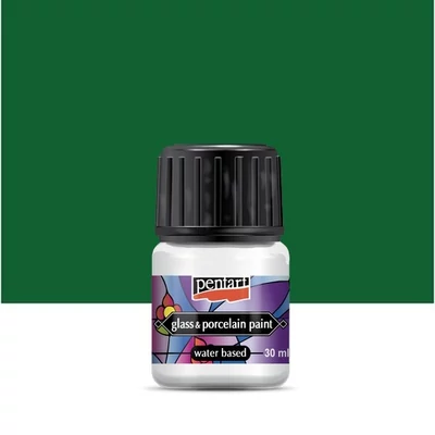 Pentart üveg és porcelánfesték zöld 30 ml