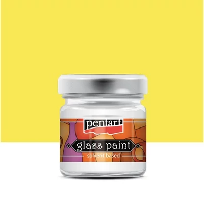 Pentart üvegfesték oldószeres sárga 30 ml