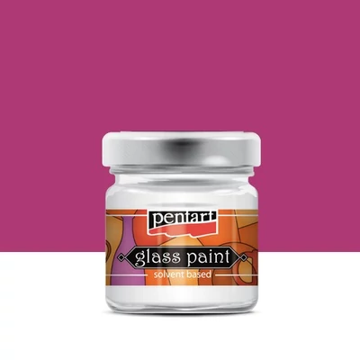 Pentart üvegfesték oldószeres pink 30 ml