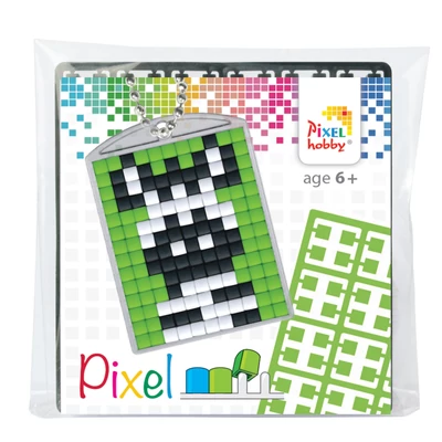 Pixel kulcstartó szett zebra  (alaplap+3 szín)