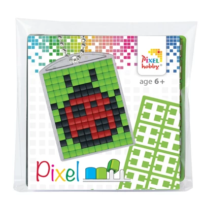 Pixel kulcstartó szett katica  (alaplap+3 szín)