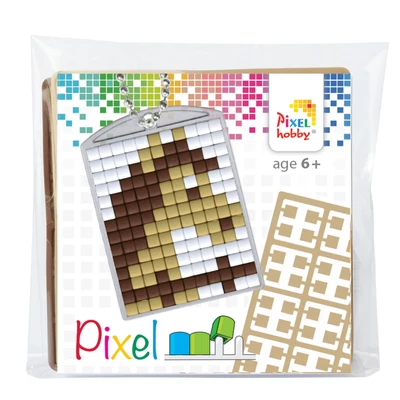 Pixel kulcstartó szett ló  (alaplap+3 szín)