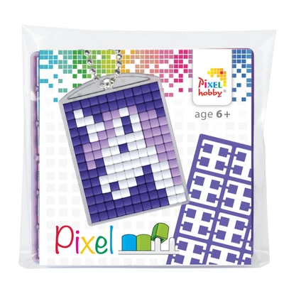 Pixel kulcstartó szett unikornis  (alaplap+3 szín)