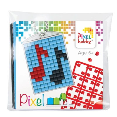 Pixel kulcstartó szett hangjegy  (alaplap+3 szín)