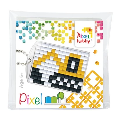 Pixel kulcstartó szett Markoló  (alaplap+3 szín)