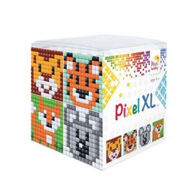 Pixel XL kocka vadállatok 4 db 6x6 cm kép (4 alaplap+12 XL szín)