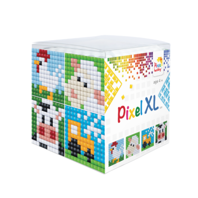 Pixel XL kocka tanya 4 db 6x6 cm kép (4 alaplap+12 XL szín)