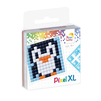 Pixel XL szett pingvin 6x6 cm (1 alaplap+4 XL szín)