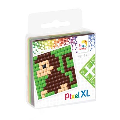 Pixel XL szett majom 6x6 cm (1 alaplap+4 XL szín)
