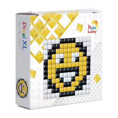 Mini Pixel XL szett smiley 6x6 cm (1 alaplap+3 XL szín)