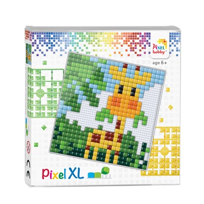 Pixel XL szett  zsiráf 12x12 cm (4 alaplap+16 szín)