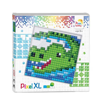 Pixel XL szett  krokodil 12x12 cm (4 alaplap+16 szín)
