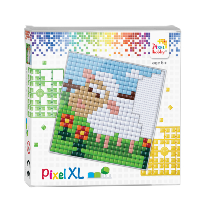 Pixel XL szett  bárány 12x12 cm (4 alaplap+16 szín)
