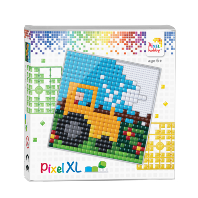 Pixel XL szett  traktor 12x12 cm (4 alaplap+16 szín)
