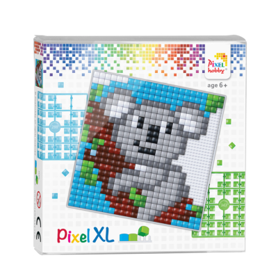 Pixel XL szett  koala 12x12 cm (4 alaplap+16 szín)