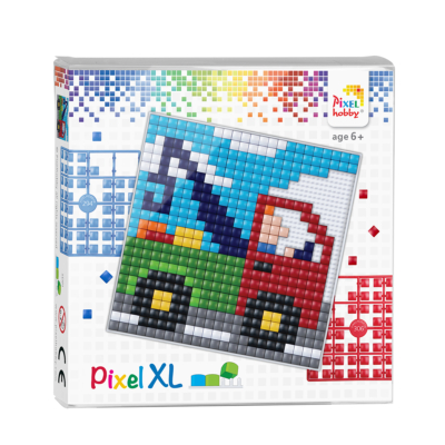 Pixel XL szett  teherautó 12x12 cm (4 alaplap+16 szín)