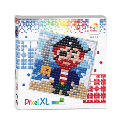 Pixel XL szett  kalóz 12x12 cm (4 alaplap+16 szín)