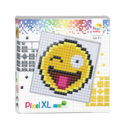 Pixel XL szett  smiley 12x12 cm (4 alaplap+16 szín)