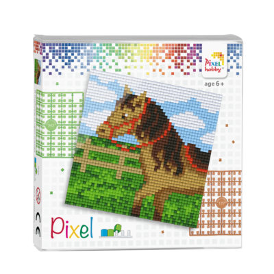 Pixel szett 4 alaplapos ló 12x12 cm (4 alaplap+20 szín)