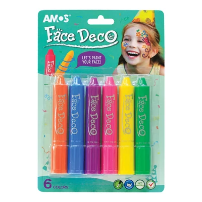 Arcfesték készlet pasztell 6 szín 