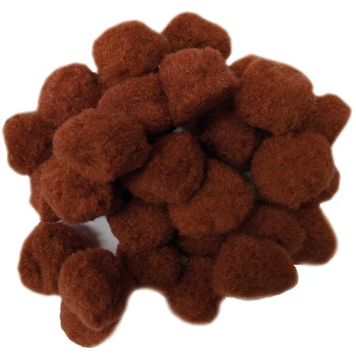 Pompom barna 30 mm 30 db