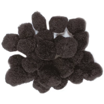 Pompom fekete 30 mm 30 db