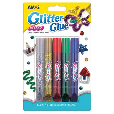 Csillámos ragasztó készlet 5x10.5 ml
