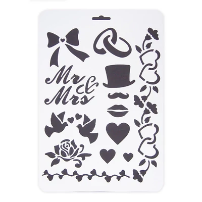 Stencil Mr&Mrs A/4 