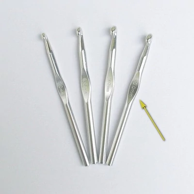 Silber horgolótű 10 mm